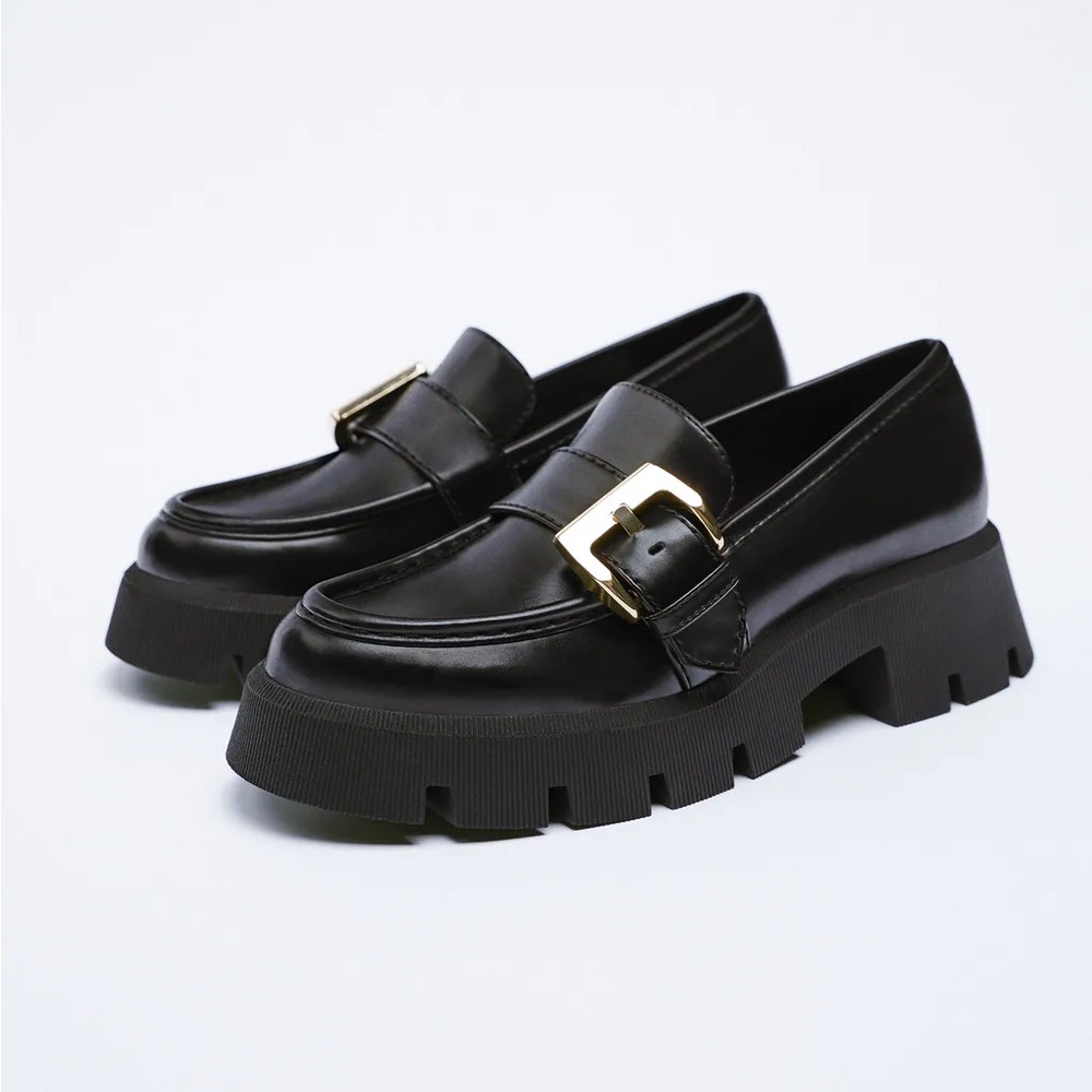 ZARA LUG SOLE BUCKLE
LOAFERS